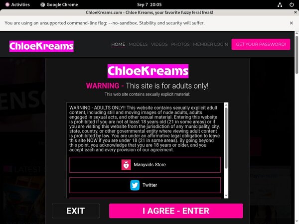 Chloekreams.com Free Ones