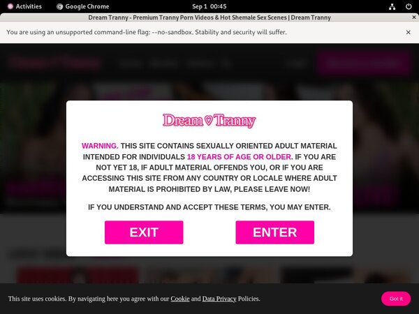 Dreamtranny.com With Australian Dollars