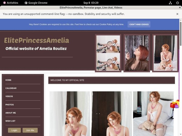 Eliteprincessamelia.modelcentro.com Bonus