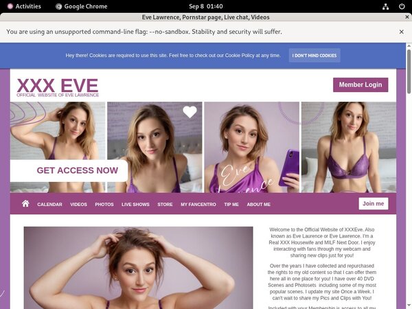 Eve-lawrence.com Fotos