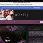 Free AliceKitten Username And Pass