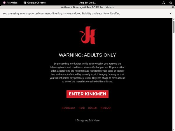 Free Working Kinkmen Account