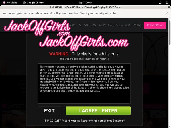Jack Off Girls Premium Passwords