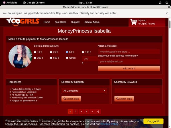 Moneyprincess Isabell Verotel Discount Moneyprincess Isabell Verotel Discount