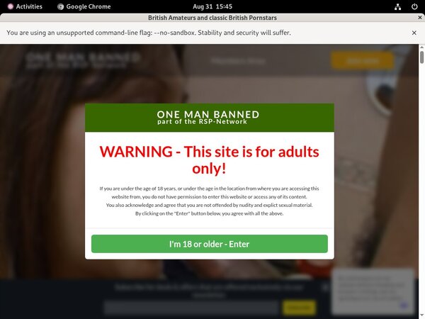 One Man Banned Creampie