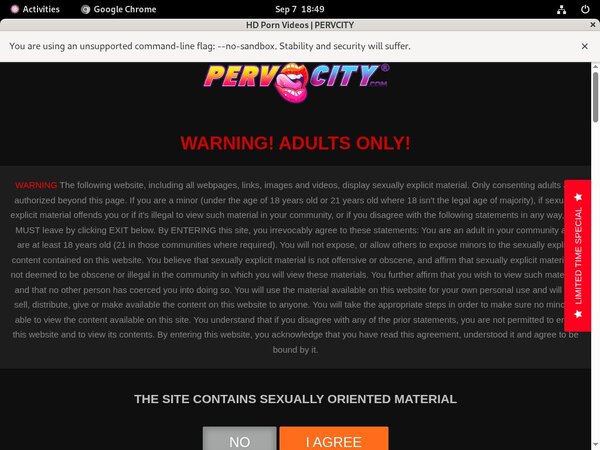Pervcity Limited Deal