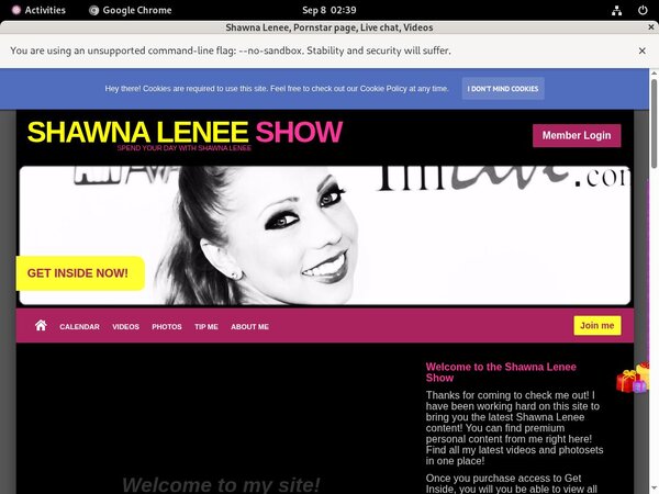Shawnaleneeshow.modelcentro.com Logins 2018