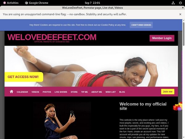 Welovedeefeet.com Search