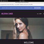 Alexia Cage Member Account