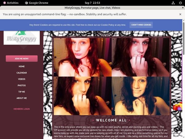 MistyGrayyy Signup Page